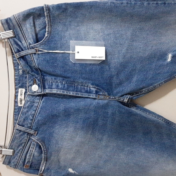 Warp+weft CDG Paris cigarette women high rise button fly jean  31 Casual retro - Picture 3 of 13